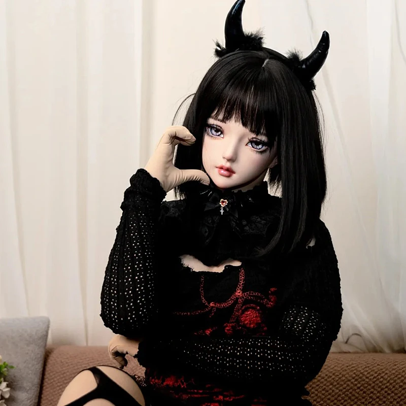 Maski BJD z żywicy, półgłowa/cała głowa, oczy Kigurumi, crossdress, cosplay, japońskie anime, unisex, maski, oczy i peruka