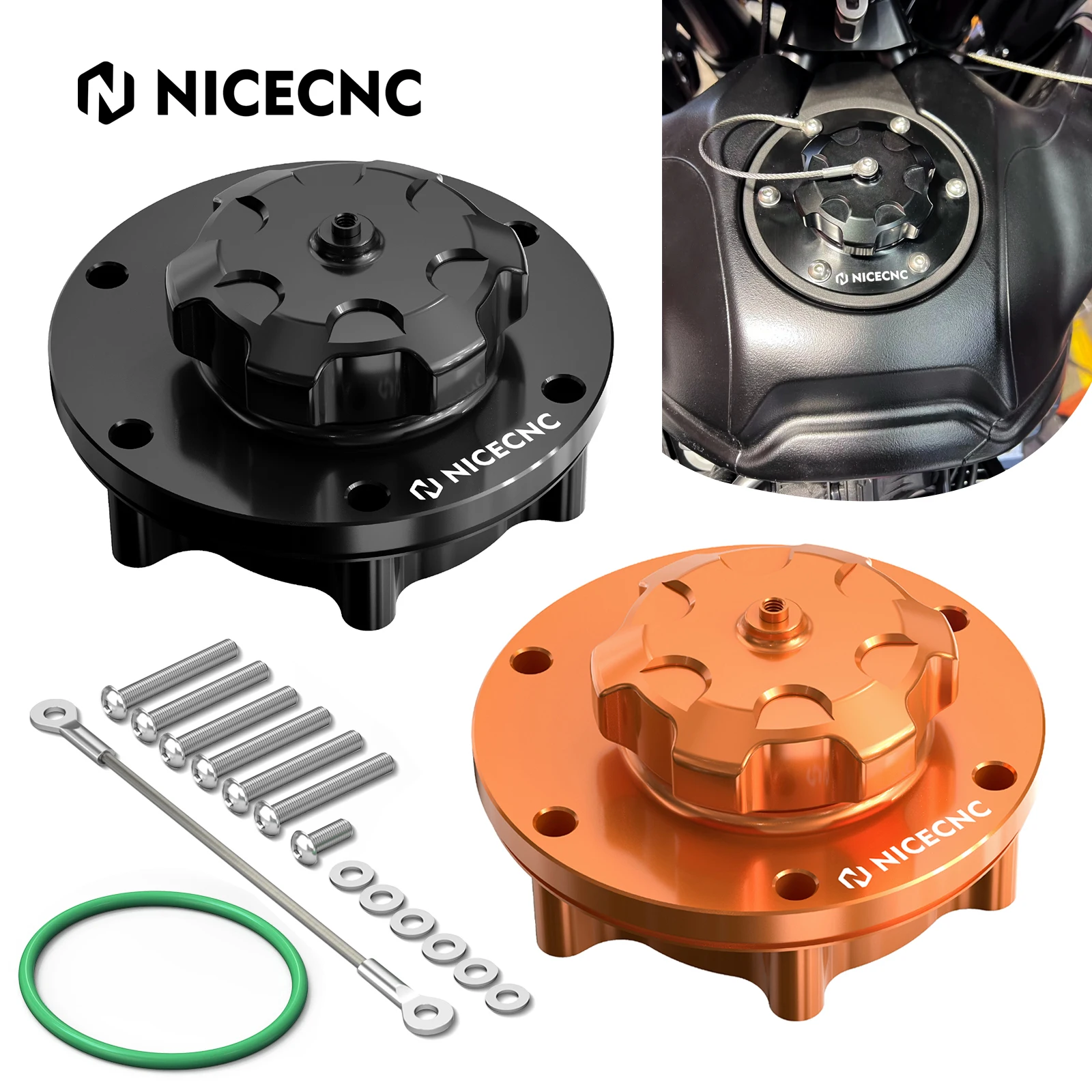 

For KTM 890 Adventure R/Rally Fuel Filler Cap Cover Oil Fuel Tank Cover for KTM 790 Adventure R/S/Rally 2019 2020 2021 2022 2023