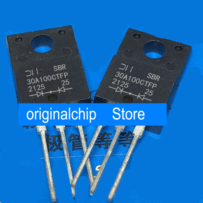 5pcs SBR30A100CTFP new spot Schottky diode 30A 100V in-line TO-220F new original