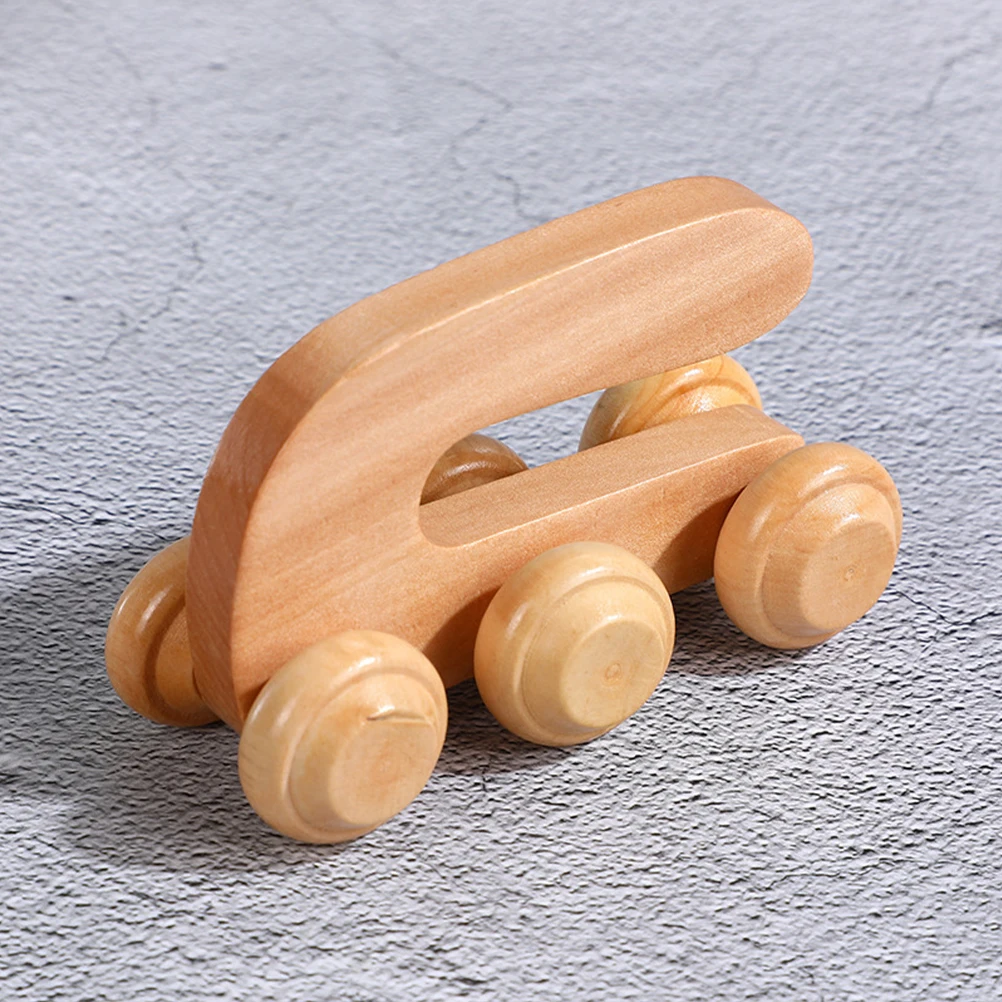 

2 Pcs Wooden Massage Roller for Foot Shoulder Neck Waist 6 Wheels U Shape Arch Massager Tool Back Pain Relief