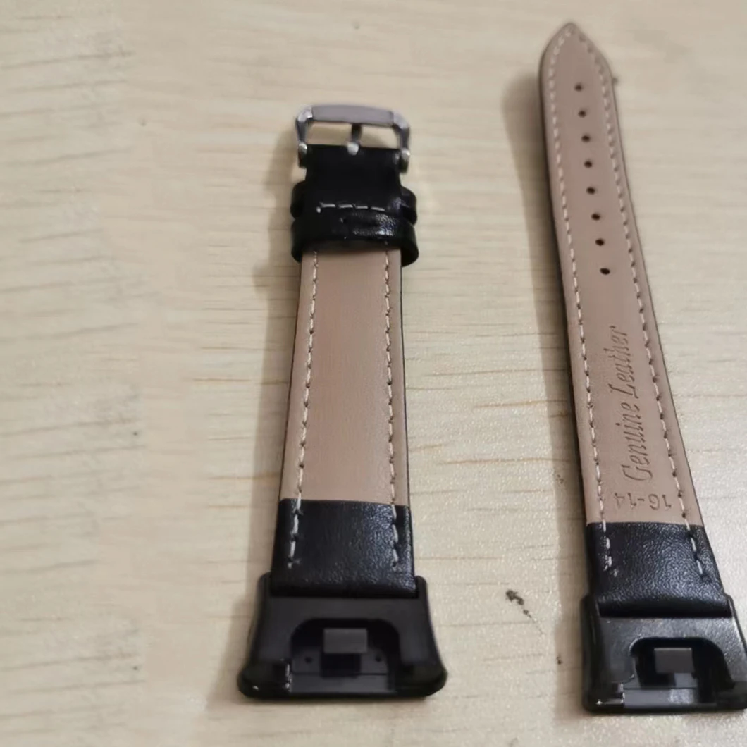 حزام ساعة جلدي لـ Xiaomi Mi Band 7 Pro للنساء والرجال سوار بحزام حلقة لاستبدال Mi Band 7 Pro