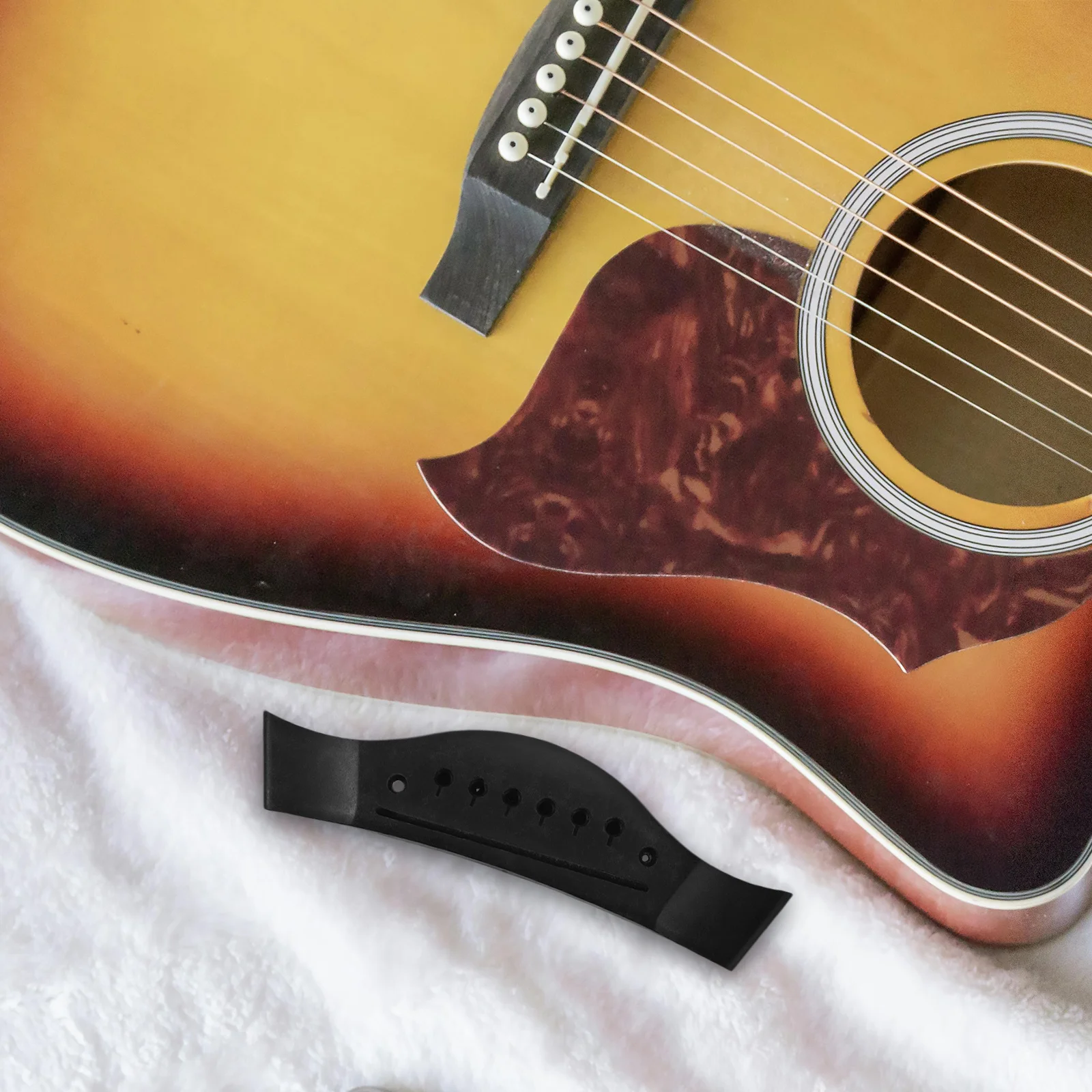 

4pcs Acoustic Bridge Set 6 String Saddle Replacement For Diy Guitar Durable Upgrade Kit Guitar Parts Accessory