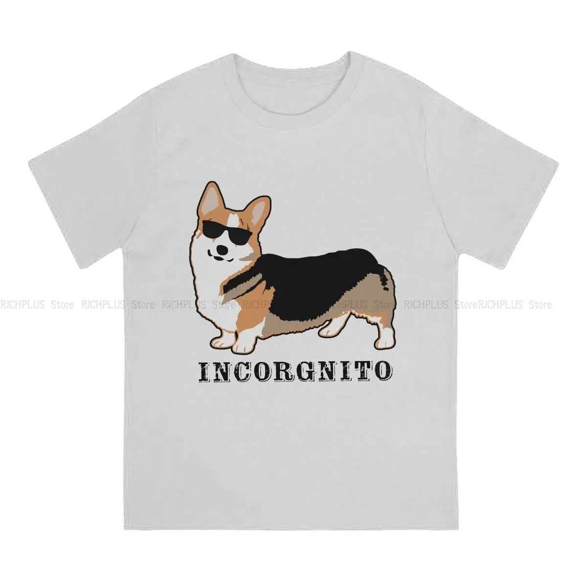 Incorgnito Corgi Hip Hop TShirt  Casual Polyester T Shirt Newest Stuff For Men Women