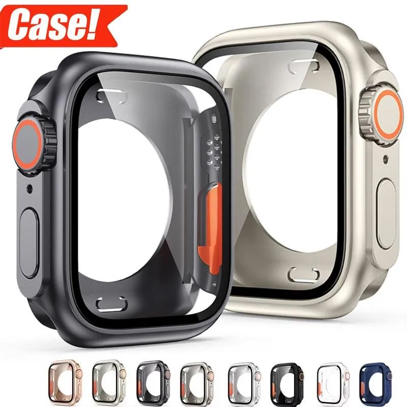 【セール中】Apple Watch 11 / 10 42mm 46 44 45 40 41mm用スクリーンプロテクターケース ハードPCバンパー iwatch 11 10 9 8 7 6 5 4 Ultra3風に変更