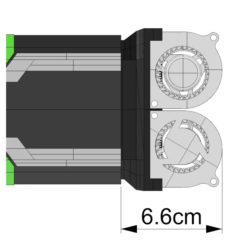 For NVIDIA  Tesla P40/M40/P100/V100 Graphics Card Universal Ultra-Thin Dual Turbo Fan Cooler