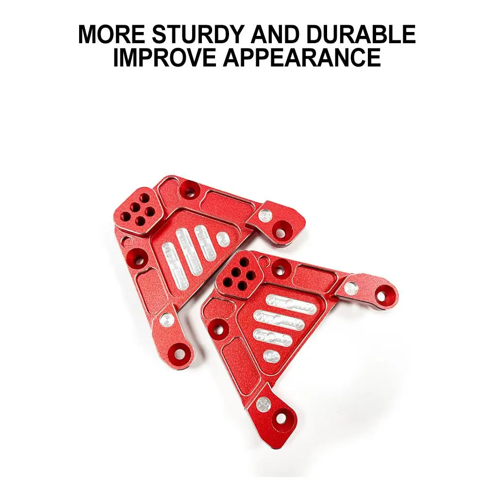 2 stks 1/6 Rear Shock Tower RC Upgrade Deel Aluminium Verstelbare Rc Rear Shock Tower Voor Axiale SCX6 RC Auto Deel Zwart