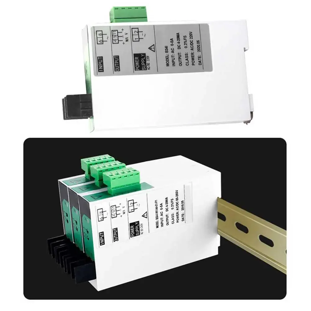 1pc AC Current Transmitter AC0-5A To 4-20MA Suitable For Control System Industrial Applications Accessories