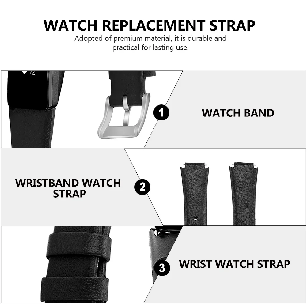 

Stylish Leather Watch Band Replacement Strap For Fitbit Inspire Durable Wristband Male Female Smartwatch Accessories