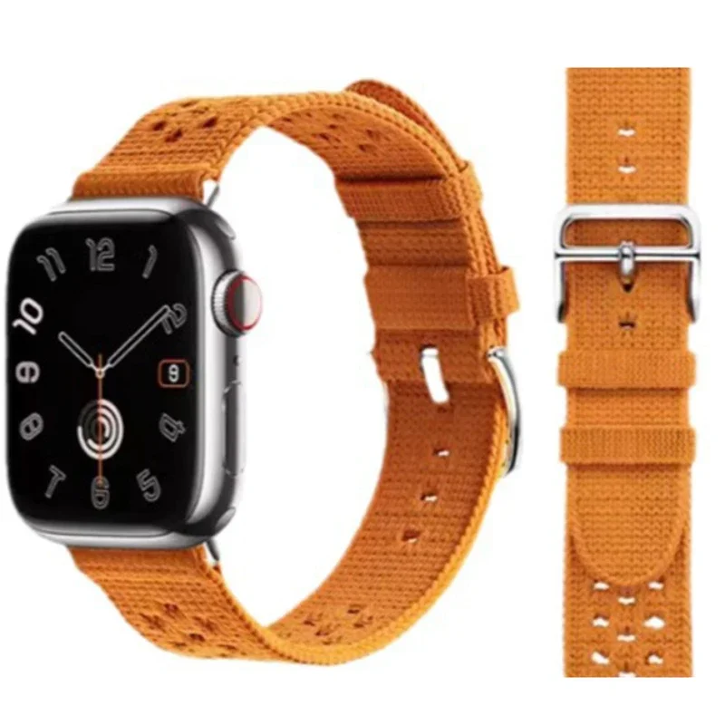 Knitted Sports Strap For Apple Watch Band 38mm 40mm 41mm 44mm 42mm 45mm 49mm Bracelet for iWatch Series 9 8 7 6 5 4 3 SE Ultra 2