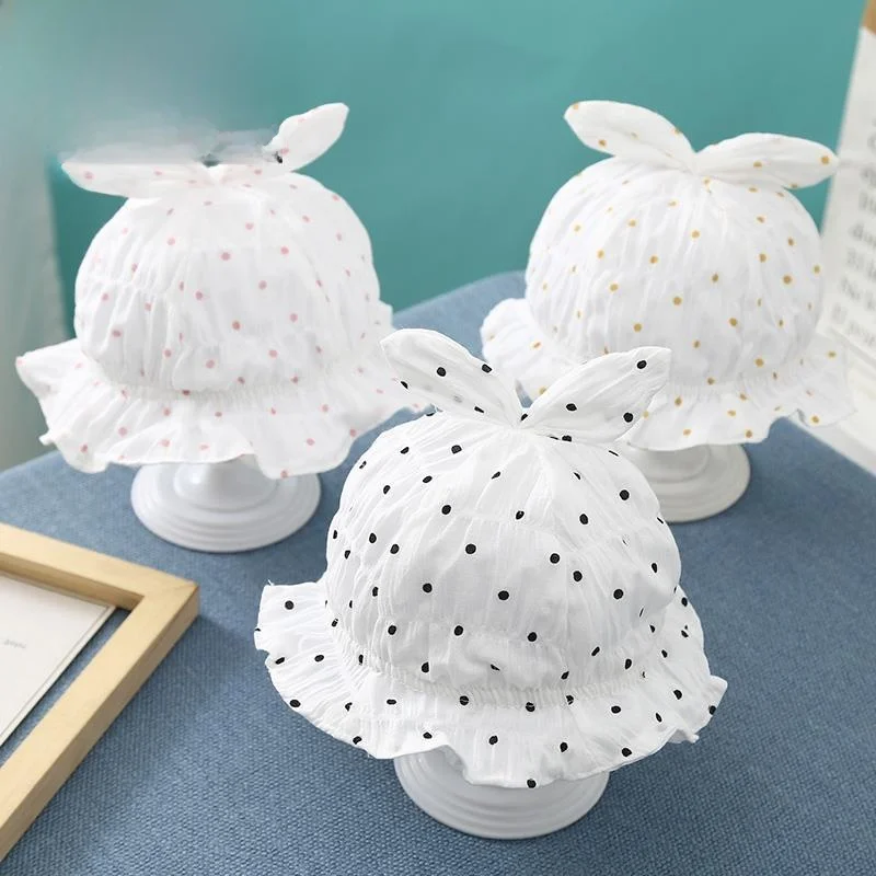Baby Newborn Hat Thin Unisex Princess Rabbit Sunshade UV Protection Fishing Cap Children's Outdoor Camping Sun Protection Cap