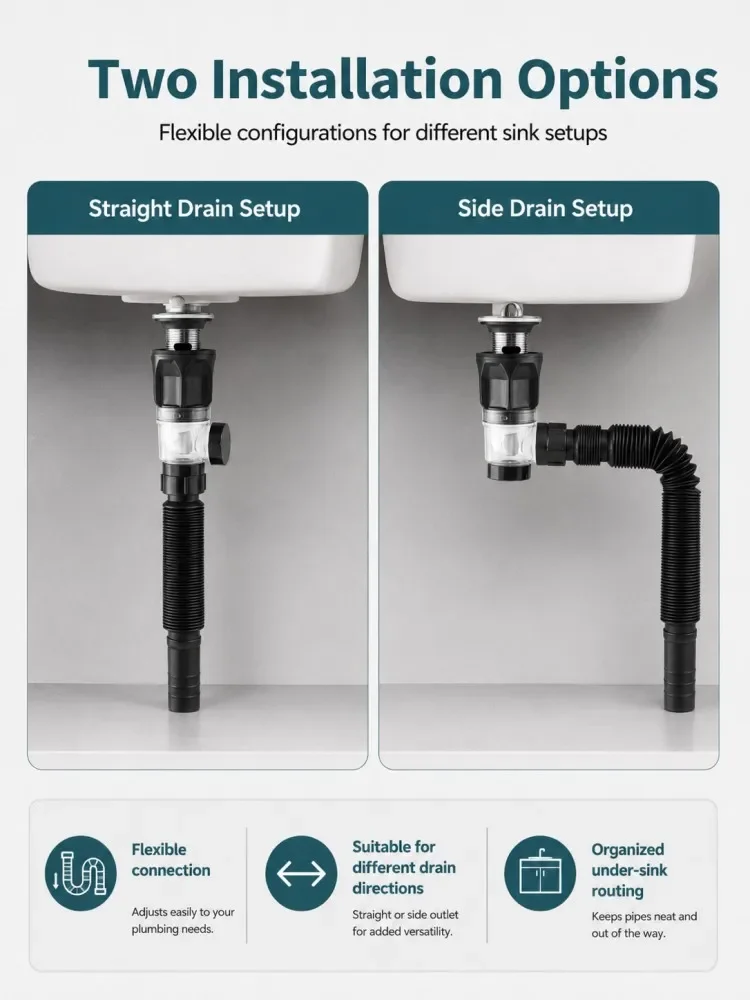Bathroom Sink Drain Kit Image 10