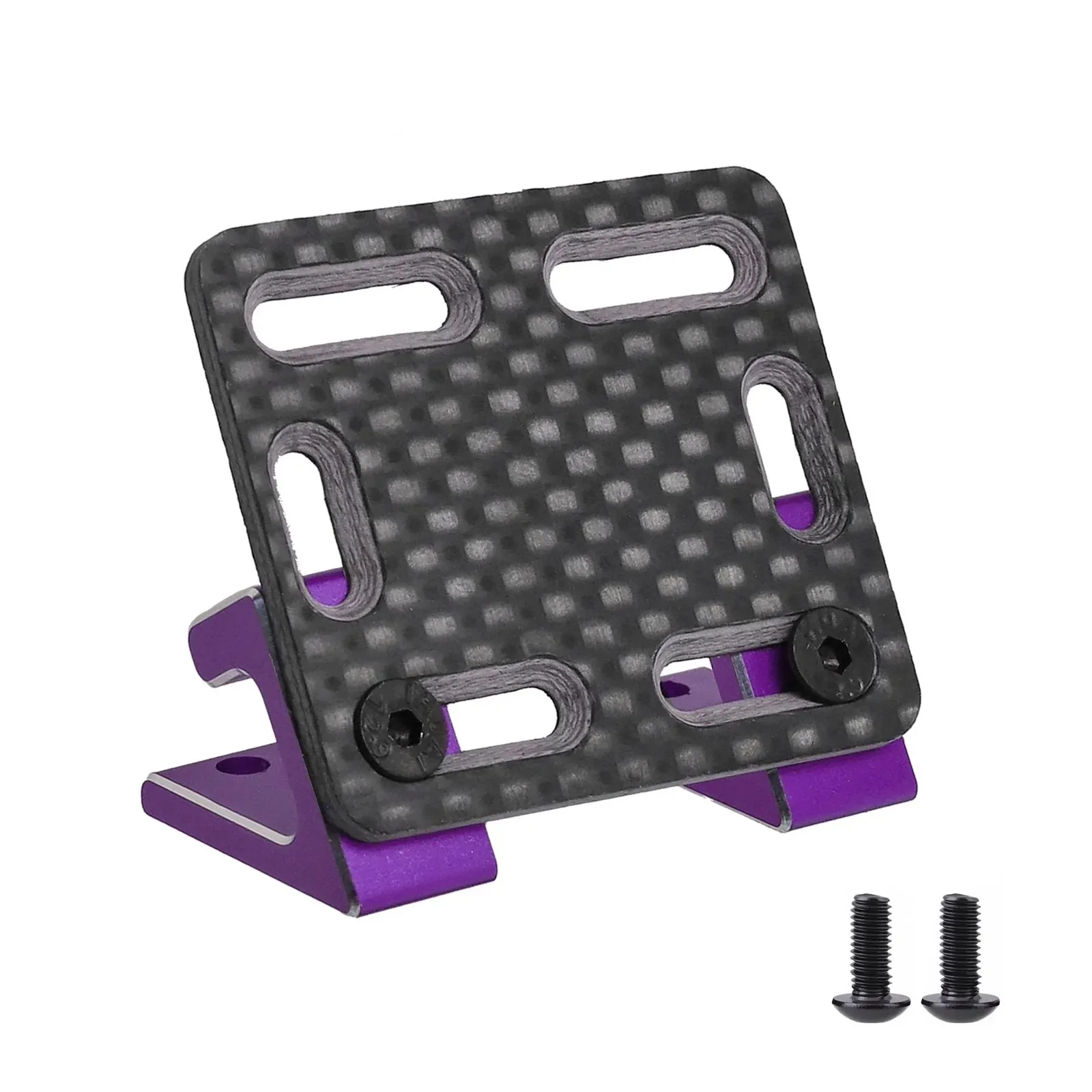 Soporte para ESC Yokomo YD2 de fibra de carbono - Placa inclinada/angulada para una distribución óptima del peso y equilibrio del chasis