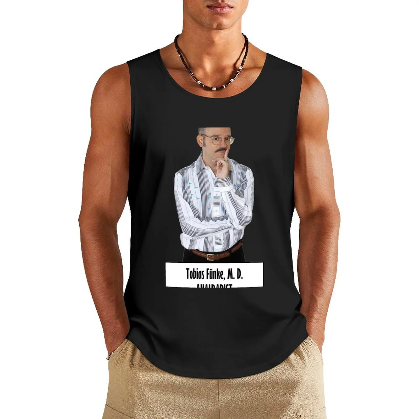 Tobias Fünke, Analrapist Tank Top men gym clothing anime gym Men's summer t-shirt summer clothes for men