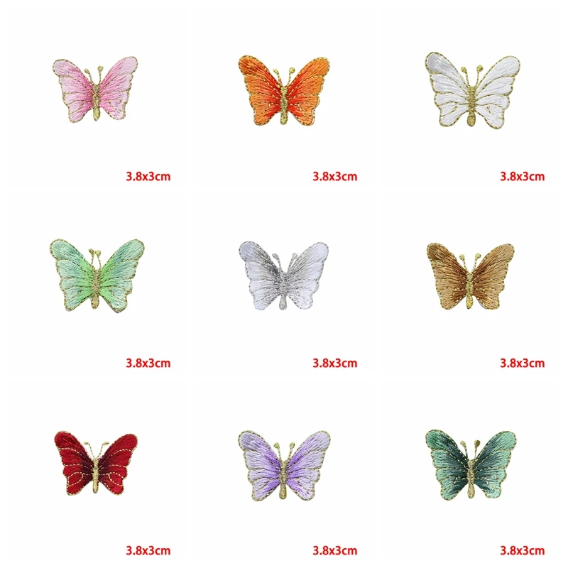 Parche bordado mariposa para coser o planchar – estilo DIY - imagen 3
