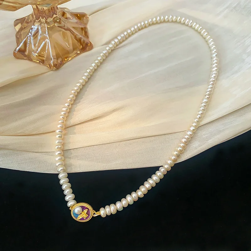 

Super High Quality 100% Natural Freshwater Pearl 14K Gold Filled Lady Short Chain Choker Necklace No Fade Wedding Gifts