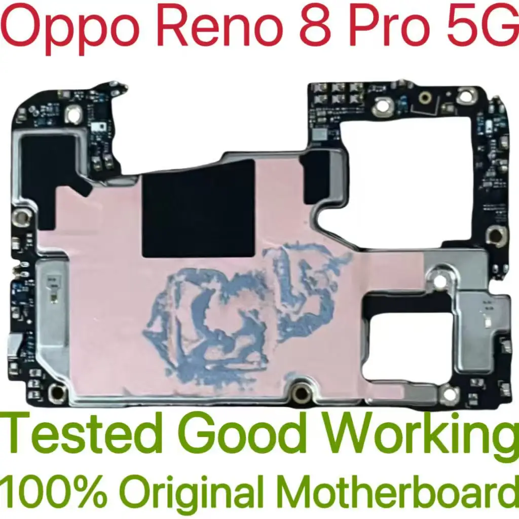 Global Version Original Unlocked Motherboard for Oppo Reno 8 Pro 5G Tested Circuit Plate Main Logic Board for Oppo Reno 8 Pro 5G