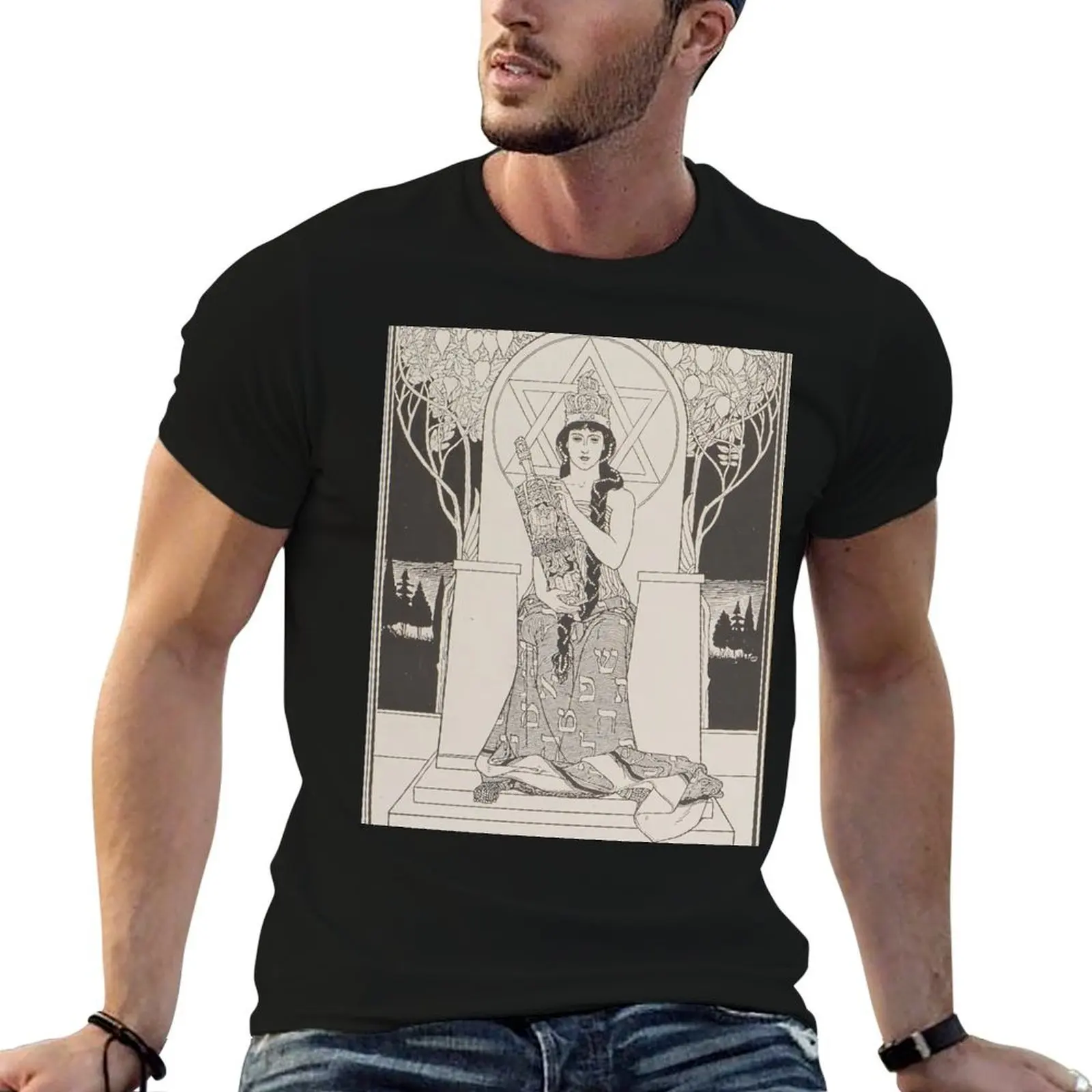 

Ephraim Moses Lilien, The Queen of Sabbath T-Shirt funny t shirts dark humor t shirt custom print man tshirt T-Shirt