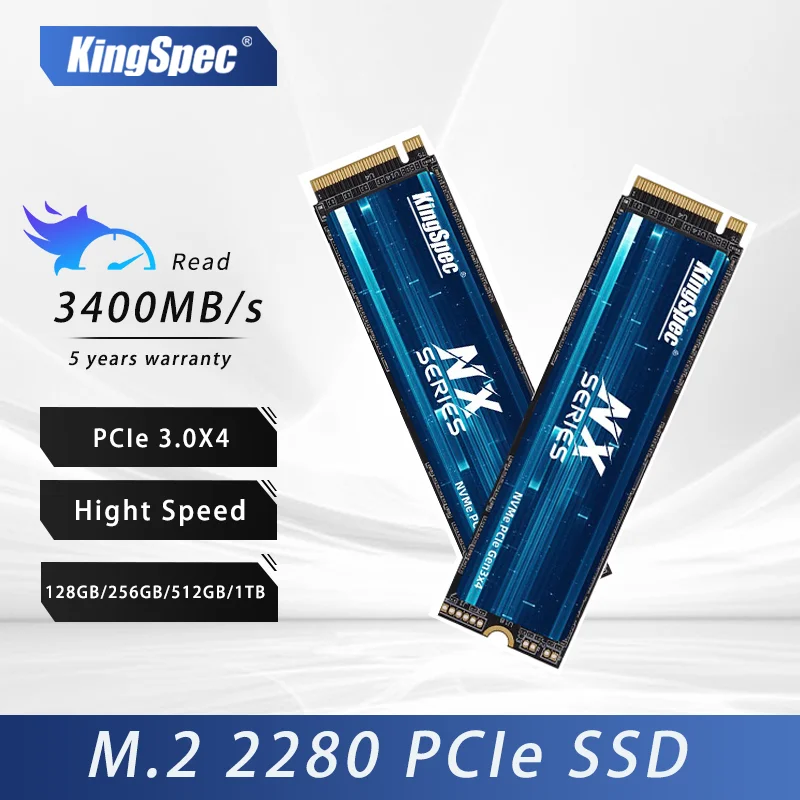 

KingSpec SSD M.2 NVME PCIe 3.0 128G 256G 512G 1TB Ssd M.2 2280 SSD Nvme M2 Hard Drive Disk Internal Solid State Drive for Laptop