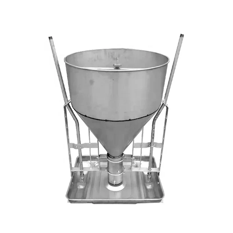 90 kg dry wet bucket feeder stainless steel pig trough for dry wet pig feed trough