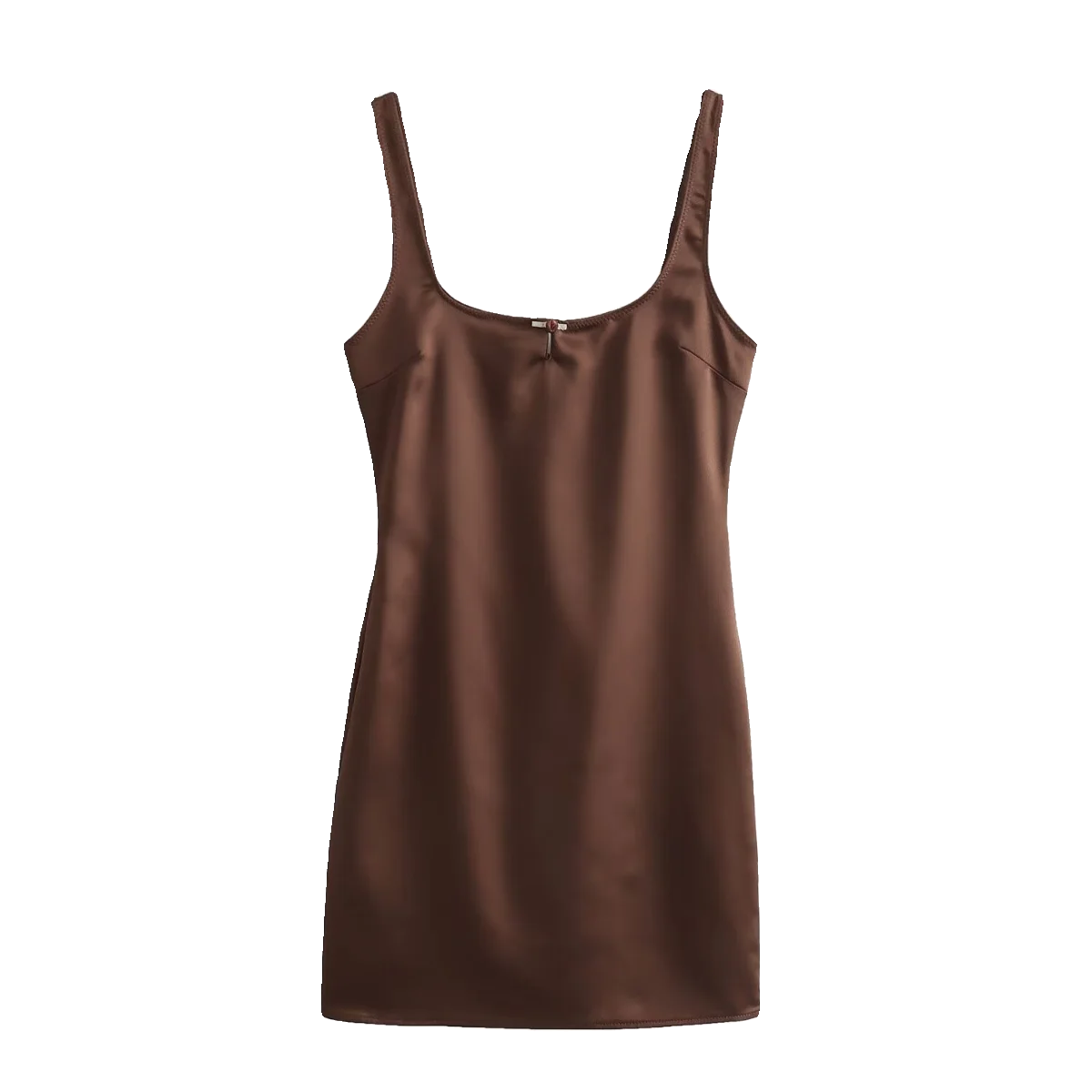 فستان نسائي جديد لموسم الربيع من الحرير الساتان بتصميم ملابس داخلية JNLEAOG تنورة خيالية بدون أكمام من البوليستر للارتداء اليومي