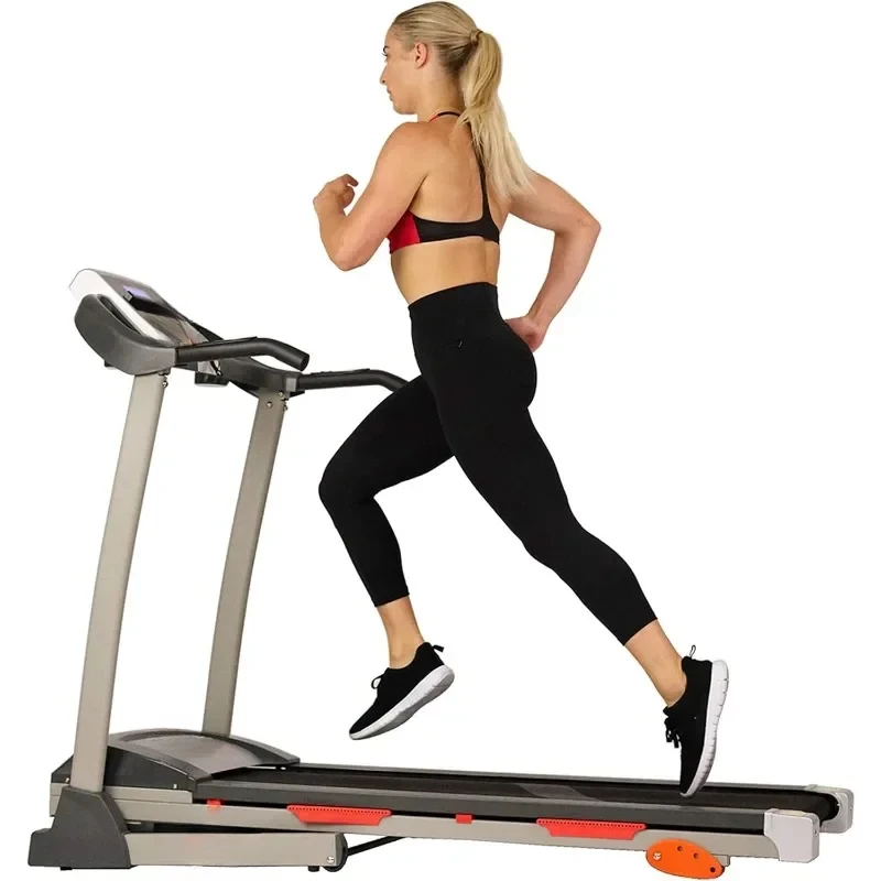 

Premium Folding Incline Treadmill with Pulse Sensors One Touch Speed Buttons, Shock Absorption Optional Bluetooth