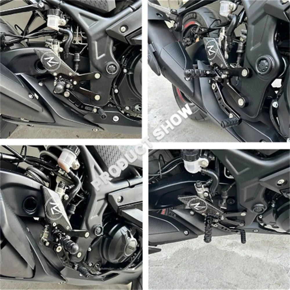 Mtkracing para yamaha YZF-R3 2015-2024 conjuntos traseiros aumentar pedal ajustável rears footpegs alavanca de mudança kit de freio