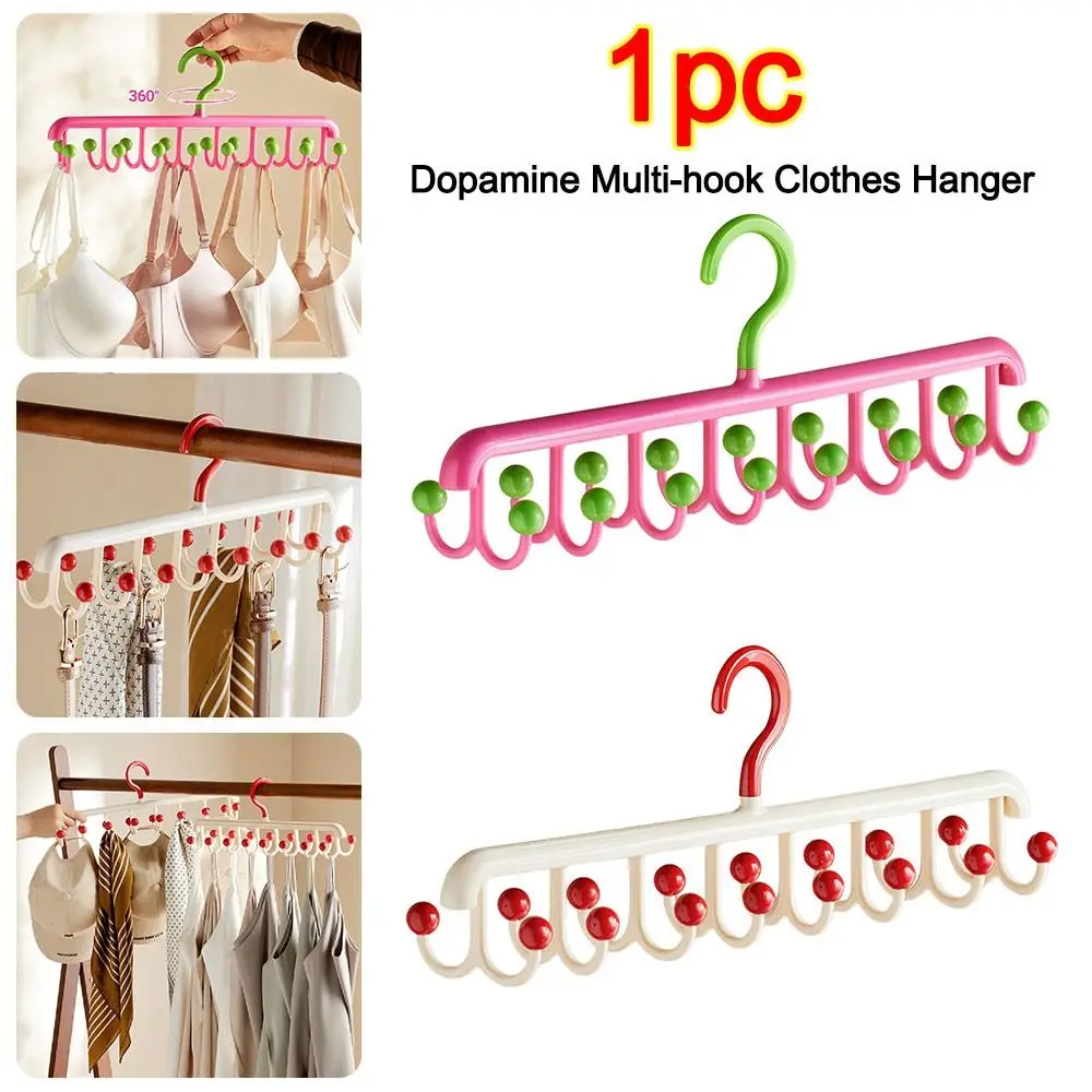

Gifts Dopamine Clothes Hanger Multi-functional Multi-hook Underwear Strap Rotating Hook Seamless Hangers Clothes Rack