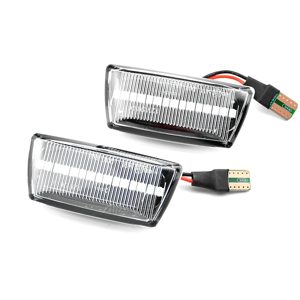 1 Set Dynamic LED Side Marker Lights 12V Flowing Turn Signal Light Side Repeater Lamp Panel Lamp Fit for Opel Grandland X 17-19