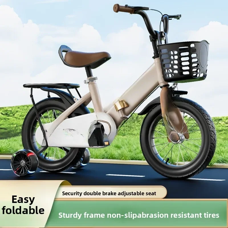 Children's Bicycle Bicycle Girl Boy Stroller Folding Middle and Older Children's Bicycle