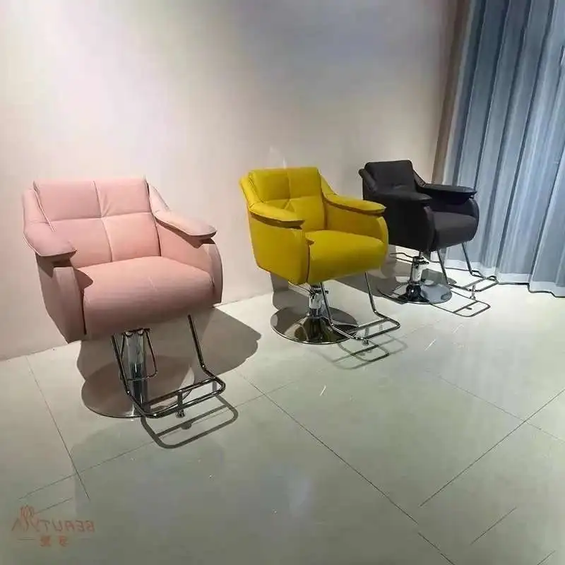 

Barber Shop Chair Hair Salon Special Internet Celebrity Hair Cutting Chair Light Luxury Simple Salon Chair for Hair Stylist