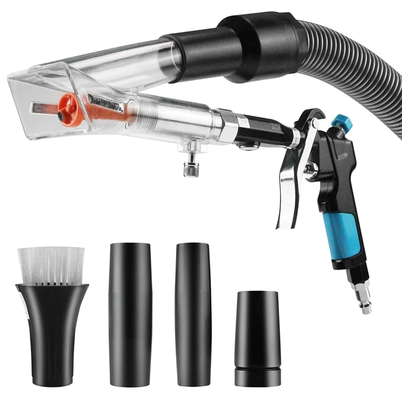 A69eair – pistolet à soufflage et pistolet à vide 2 en 1, outil de nettoyage intérieur de voiture avec buse à débit d'air réglable, élimine rapidement la souffle de saleté