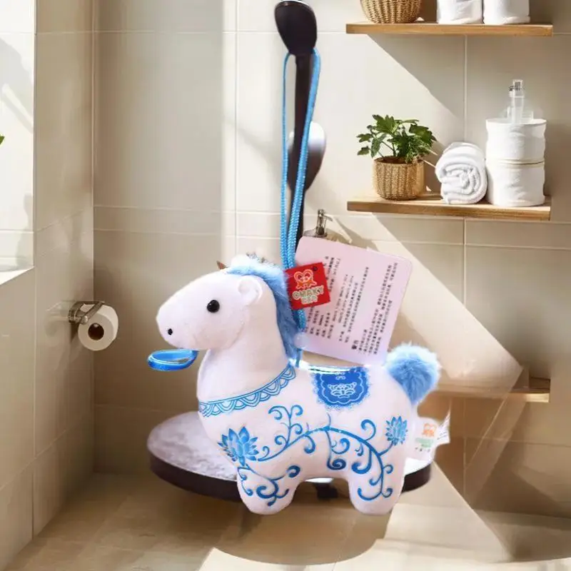 귀여운 앤티크 포니 플러시 키체인 애니메이션 가방 장식품, 커플을 위한 사랑스러운 선물