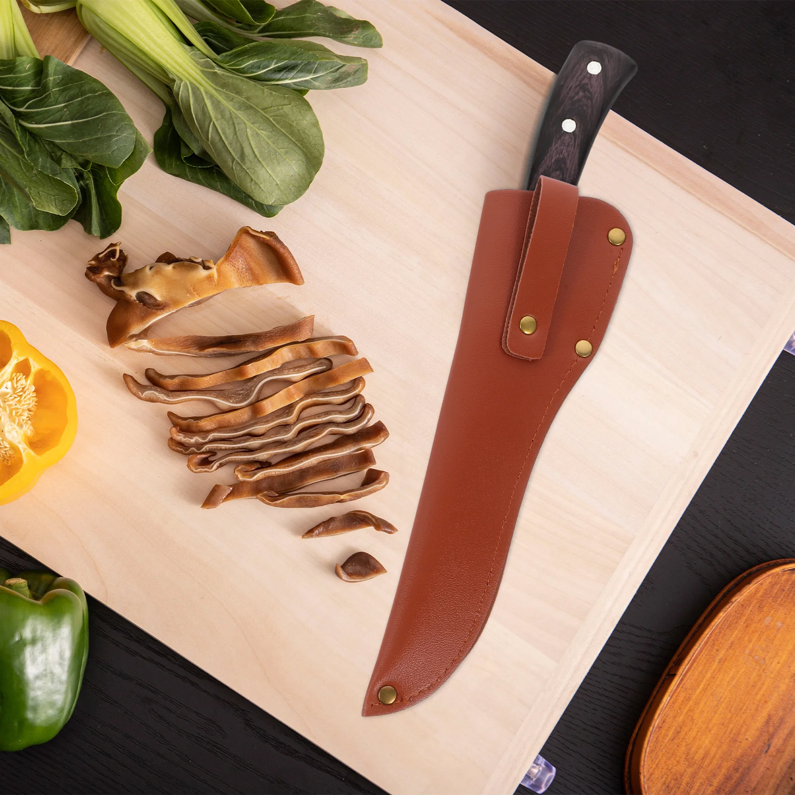 

2pcs Cutter Cover For Home Kitchen Reusable Wear-Resistant Protector Portable Cutter Sleeve Knife Sheath Kitchen