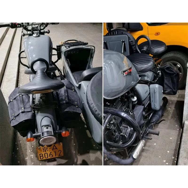 Sacoche de dégager à prova d'água para moto retro, sacoche lateral de vélo de course, sacos de grande capacidade