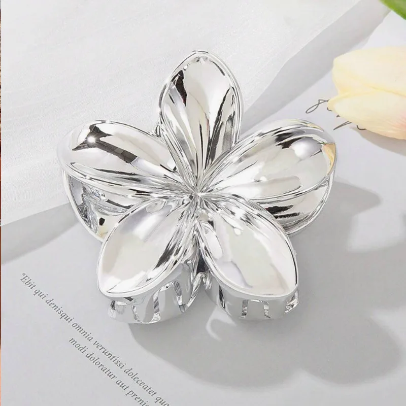 1 Pcs Fashion Dopamine Shiny Egg Flower Hair Claws For Women Girls Party Hair Accessories