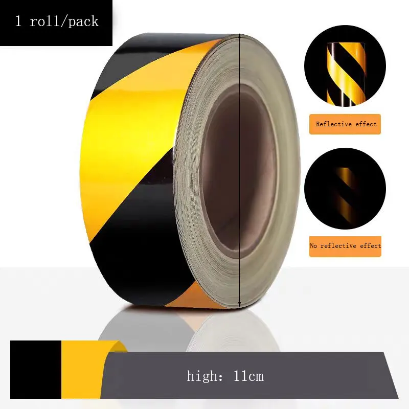 Security Protection Safety Warning Tape Hazard Warning Tape Traffic Safety Red White Barricade Stickers Reflective Safety Tape