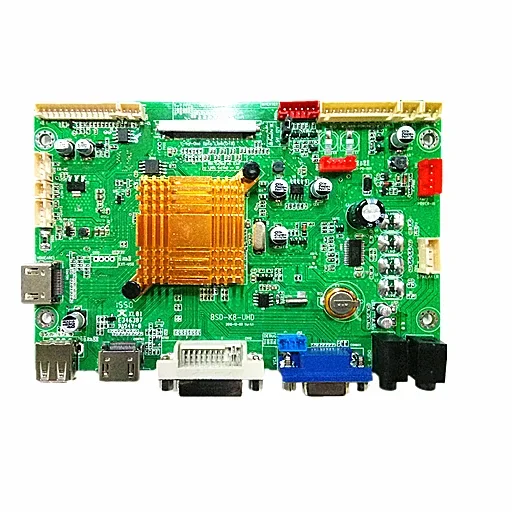 New V By One LCD Driver Board 2*HDM1 VGA DVI USB 4096*2160 60Hz/120Hz 4K resolution lcd controller board