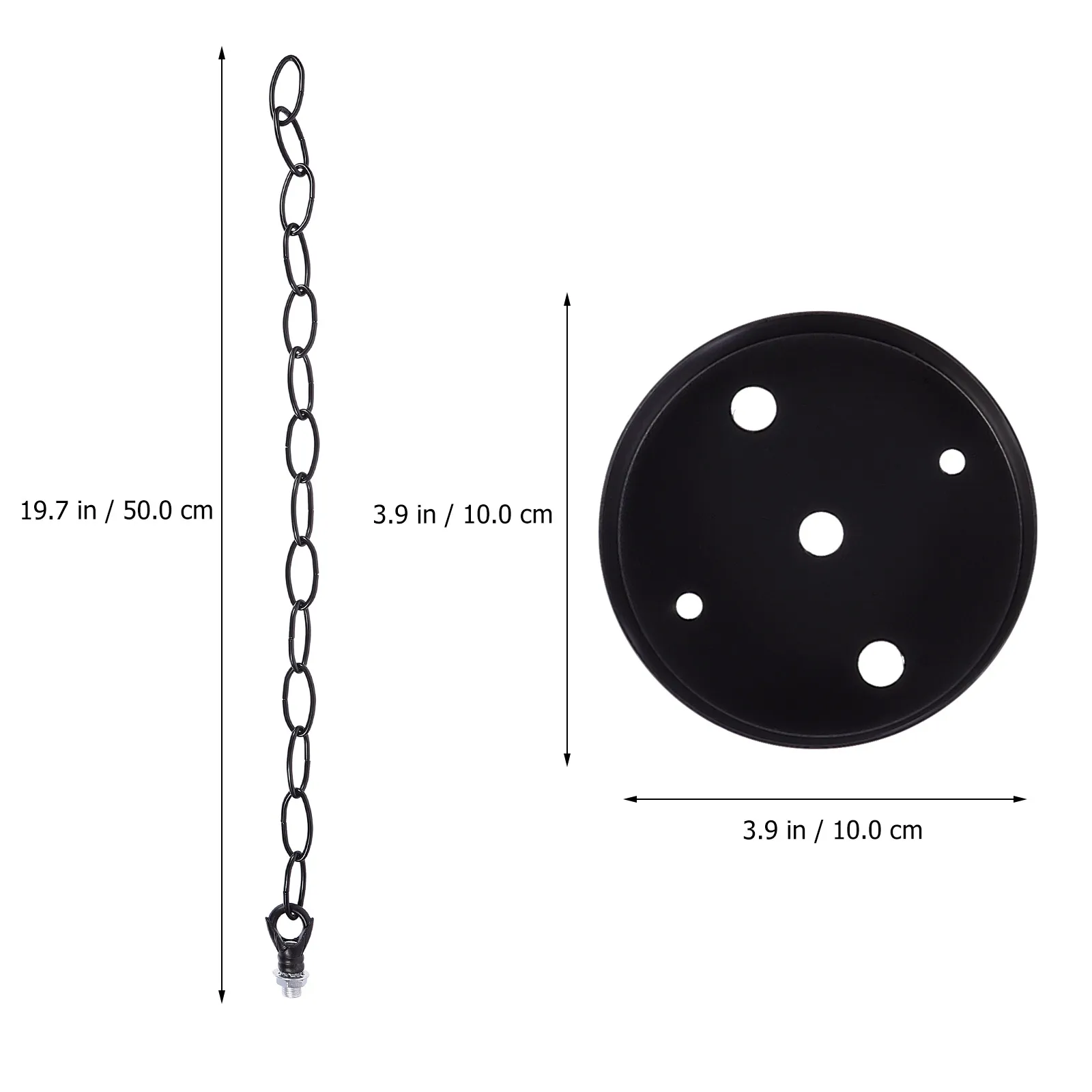 

1pc Ceiling Lamp Chains Household Light Plate Nordic Design For Bedroom Living Room Office Metal Chandelier Mounting Kit