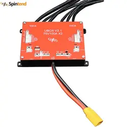 75V20 0A podwójny silnik kontrolera Ubox V2 J z odbiornikiem 2.4Ghz zintegrować bazę na 75V300A VESC dla skuter elektryczny deskorolka rower