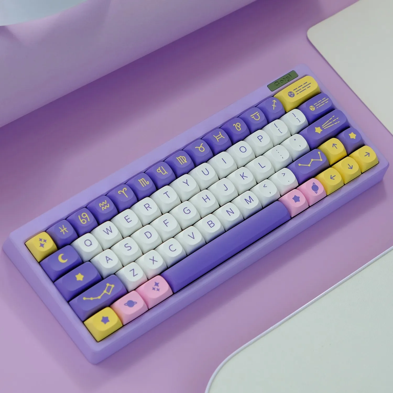 1 Set ‌GMK Drop MA Profile Astrolokeys Keycaps PBT Dye Subbed Key Caps Lightproof Keycap For MX Switch Wooting Alice 60 75 80