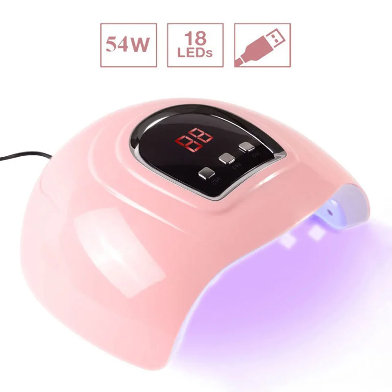 مصباح تجفيف أظافر LED محمول بالأشعة فوق البنفسجية بمنفذ USB، جل معالجة، آلة تلميع وتجفيف، جهاز صالون الأظافر #6