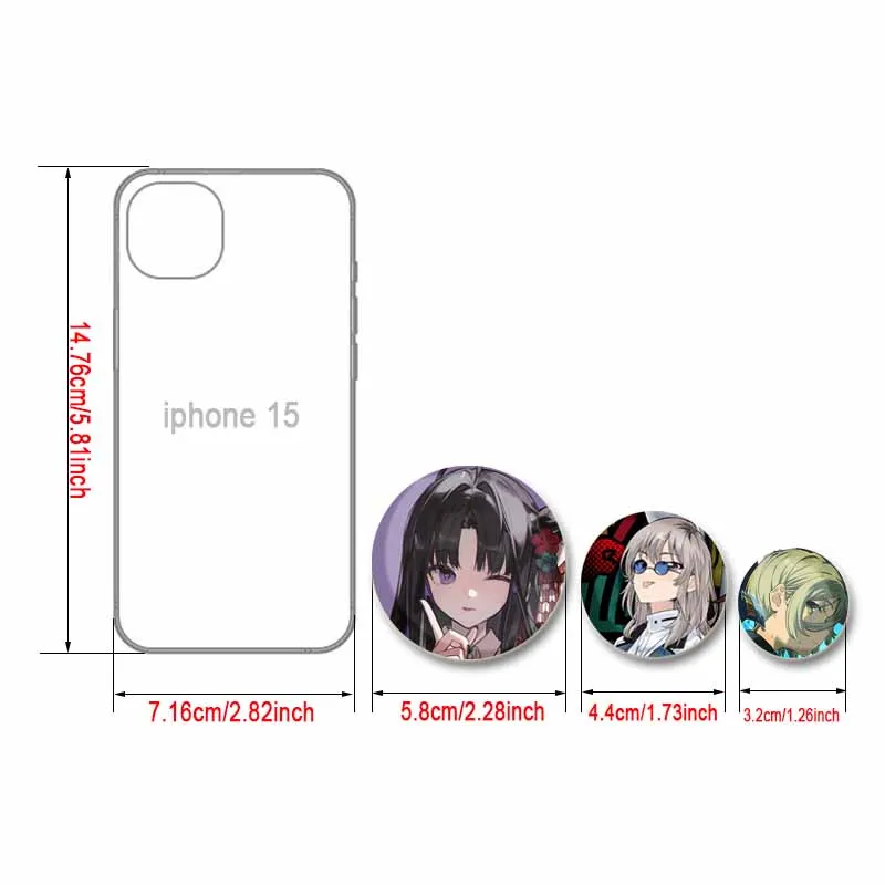 أنيمي الفتيات الفرقة صرخة لينة زر دبوس الكرتون نينا Iseri روبا موموكا شارات بروش مستدير لحقيبة الظهر الملابس ديكور مجوهرات هدايا