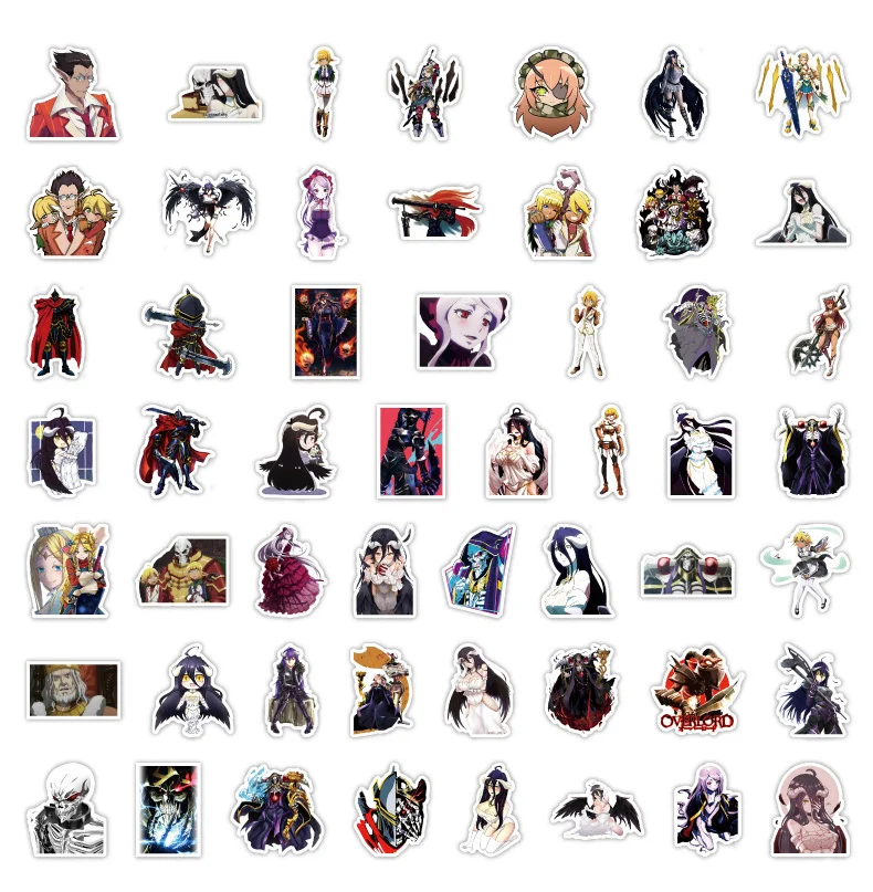 10/30/50 قطعة جديد أفرلورد أنيمي الكتابة على الجدران ملصقات الزخرفية DIY بها بنفسك الغيتار الهاتف المحمول كوب ماء سكيت ملصقات مقاومة للماء #5