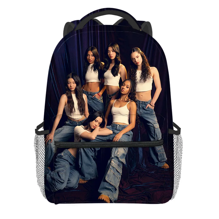 

Fashion Novelty Cool Kpop Katseye student Bookbag Notebook Backpacks 3D Print Oxford Waterproof Boys/Girls Travel Backpacks