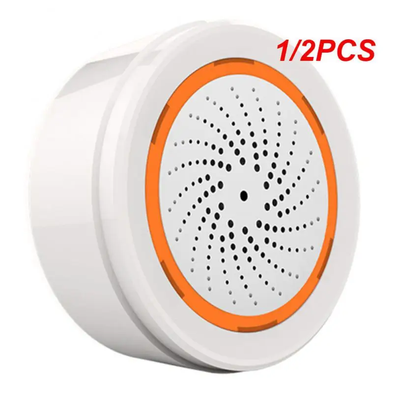 

1/2PCS Tuya Smart Sound Light Siren Sensor 90dB Life Siren Home Security System Tuya Gateway Hub, Used With Alexa