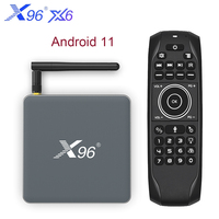 X96 X6 Smart TV Box Android 11 8GB RAM 128GB RK3566 Support 4K 2T2R MIMO Dual Wifi 1000M 4G 64GB 32GB Set Top Box