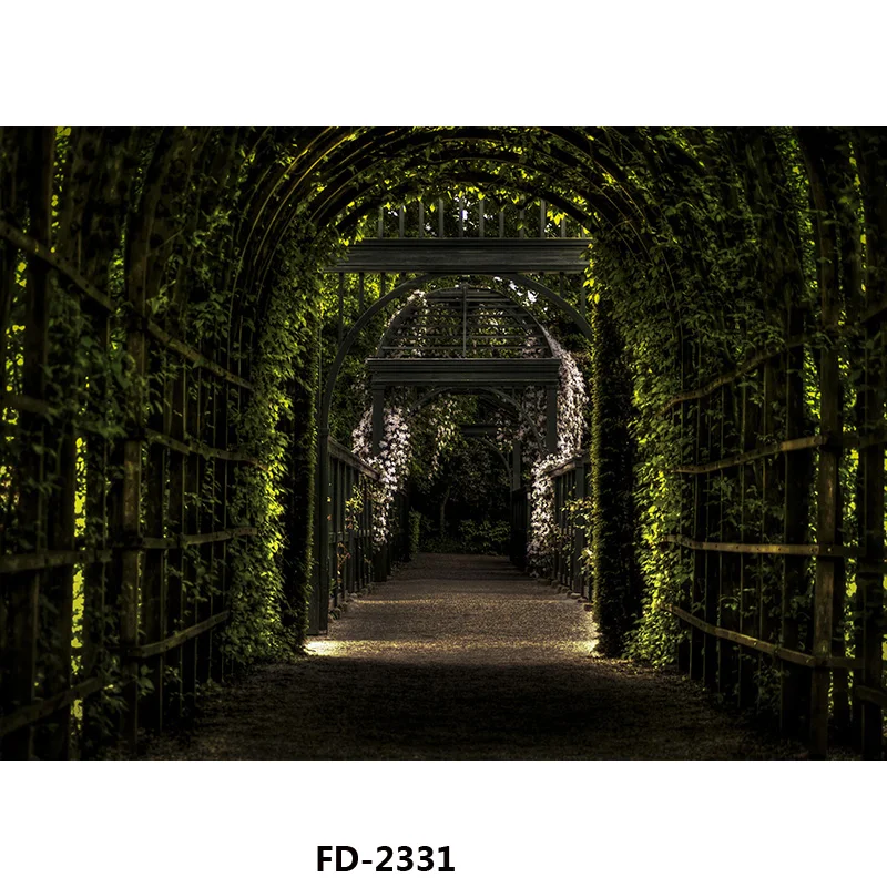 Art Fabric Custom  Photography Backdrops Prop Flower Christmas and wood Planks  theme Photo Studio Background DR-01