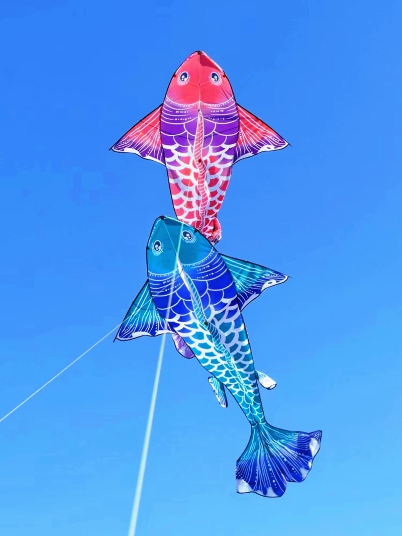 free shipping new fish kites for adults kites string line toys for kids kites nylon kite outdoor games for children fish kite