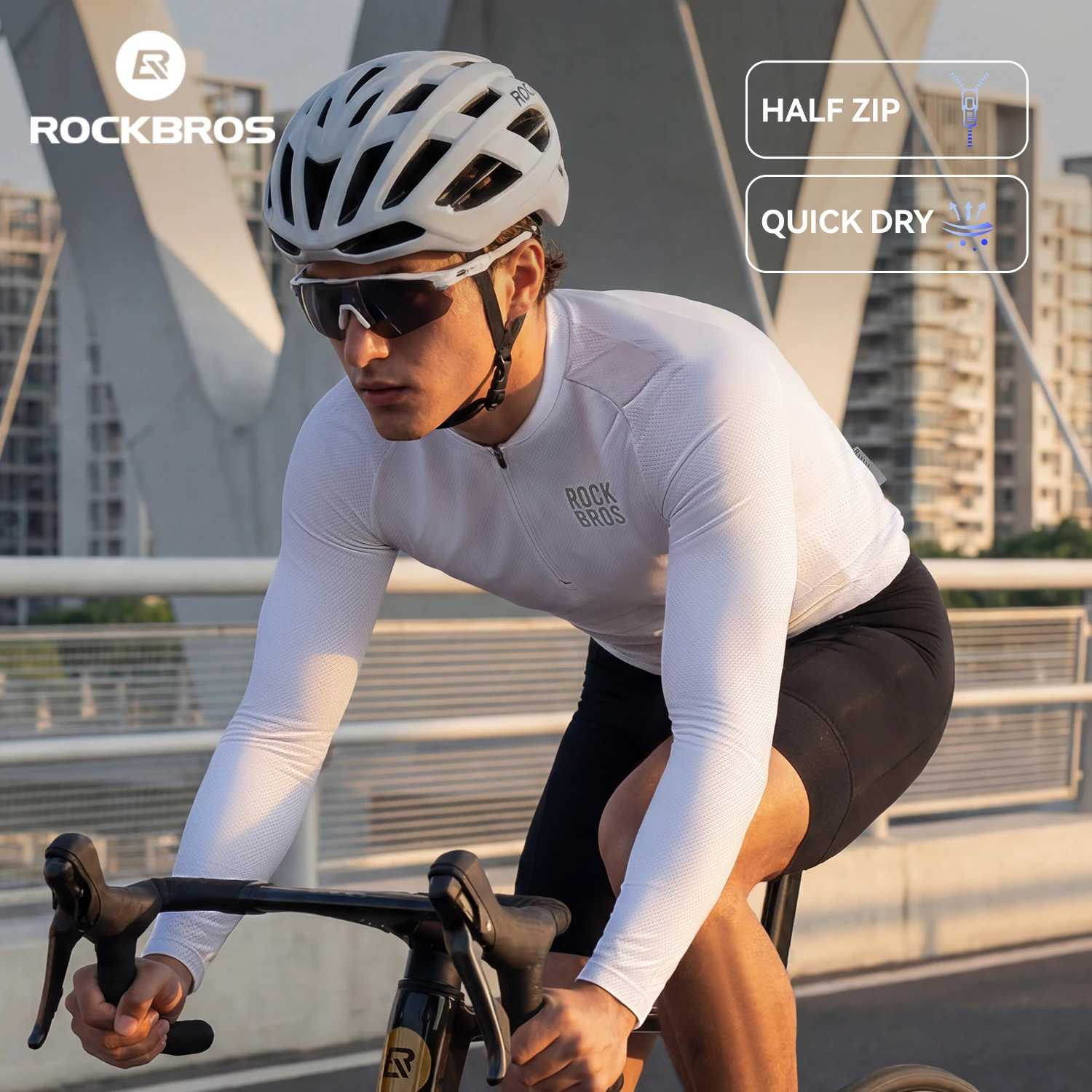 

Веломайки ROCKBROS для мужчин: летние и весенние, дышащие, с длинным рукавом, быстросохнущие, с защитой от солнца, для спорта и велоспорта