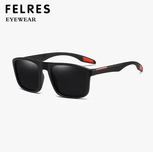 Imagen 2 del producto Gafas cuadradas clásicas con lentes negros para miopía, gafas graduadas teñidas para hombres, gafas de sol para conducir para deportes al aire libre-2,0-2,5